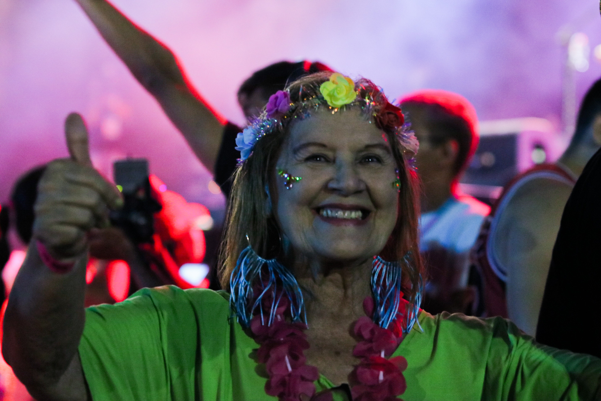 A comerciante Graça Costa celebrou a realização da festa